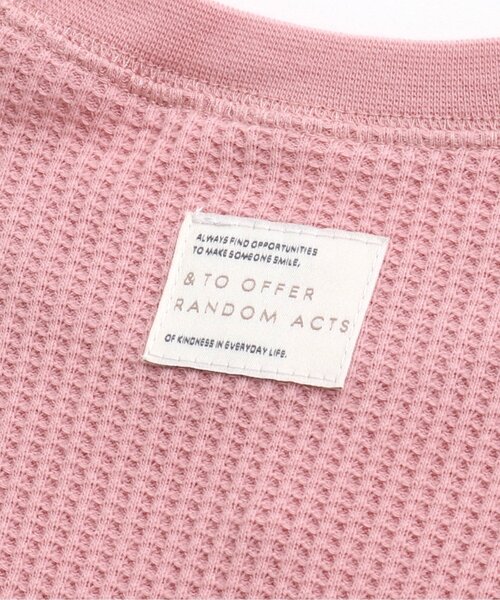 apres les cours(アプレレクール)の「ゆったりワッフルTシャツ(Tシャツ/カットソー・キッズ・エメラルド/ラベンダー/イエロー/レインボー/ピンク・80/90/100/110/120/130)」の14枚目の写真