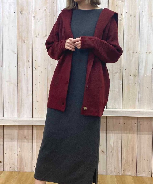 NANEA（ナネア）の「モヘアセーラーカラーカーディガン（カーディガン/ボレロ・レディース・ブルー/ホワイト/ボルドー・ONE SIZE]）」の3枚目の写真