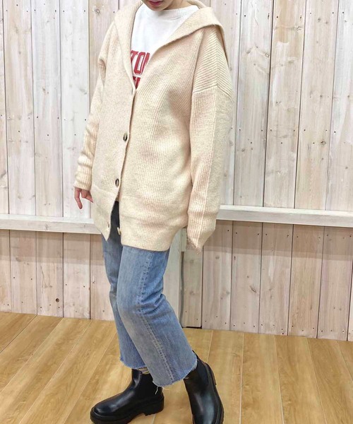 セーラーモヘアカーディガン セーラーカラーカーディガン(SS(90-100cm) オフ ホワイト): ジュニア