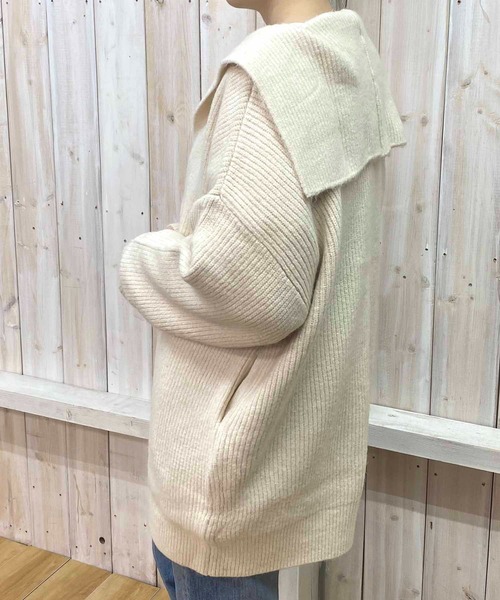 NANEA（ナネア）の「モヘアセーラーカラーカーディガン（カーディガン/ボレロ・レディース・ブルー/ホワイト/ボルドー・ONE SIZE]）」の10枚目の写真