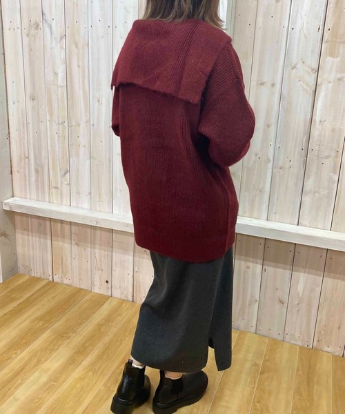 NANEA（ナネア）の「モヘアセーラーカラーカーディガン（カーディガン/ボレロ・レディース・ブルー/ホワイト/ボルドー・ONE SIZE]）」の22枚目の写真
