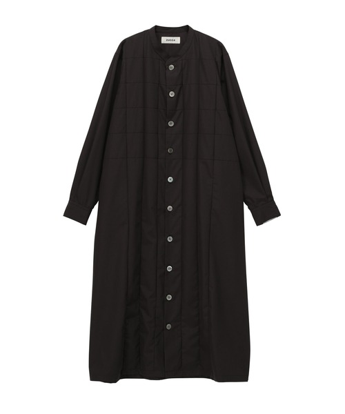 ZUCCA zip one pieceワンピース シースルー コート ズッカ ZUCCa（ズッカ）の「(S)T/Wトロ / (O)（ワンピース）」 - WEAR