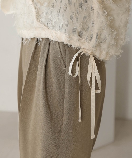 Bab(バブ)の「前後2WAYジャガードブラウス(シャツ/ブラウス・レディース・ブラック/ピンク/ホワイト系その他・M)」の13枚目の写真