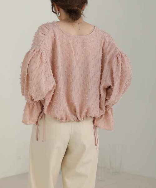 Bab(バブ)の「前後2WAYジャガードブラウス(シャツ/ブラウス・レディース・ブラック/ピンク/ホワイト系その他・M)」の19枚目の写真