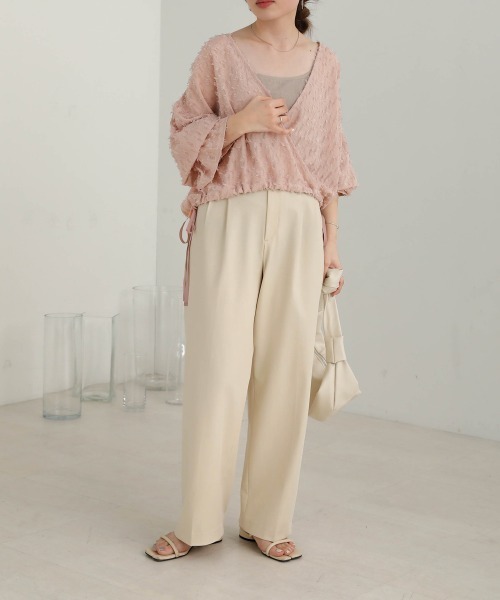 Bab(バブ)の「前後2WAYジャガードブラウス(シャツ/ブラウス・レディース・ブラック/ピンク/ホワイト系その他・M)」の22枚目の写真