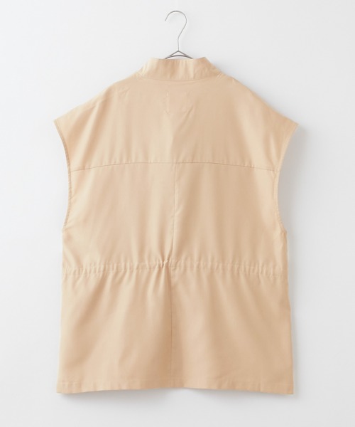BONLECILL(ボンルシール)の「マルチウェイ ドロスト オーバーミリタリーベスト/ジレ(ベスト・レディース・ベージュ/ブラック/カーキ/アイボリー/オレンジ・FREE)」の13枚目の写真