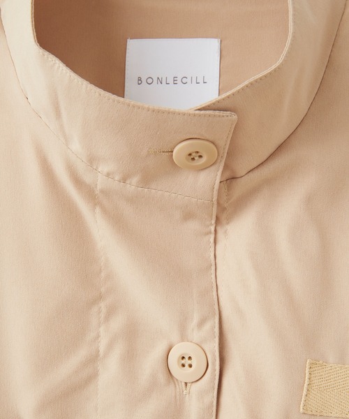 BONLECILL(ボンルシール)の「マルチウェイ ドロスト オーバーミリタリーベスト/ジレ(ベスト・レディース・ベージュ/ブラック/カーキ/アイボリー/オレンジ・FREE)」の6枚目の写真