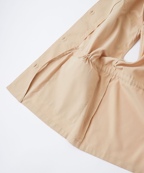 BONLECILL(ボンルシール)の「マルチウェイ ドロスト オーバーミリタリーベスト/ジレ(ベスト・レディース・ベージュ/ブラック/カーキ/アイボリー/オレンジ・FREE)」の9枚目の写真