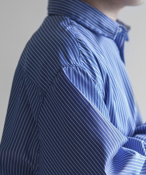 LILL（リル）の「サイドコードストライプシャツ（シャツ/ブラウス