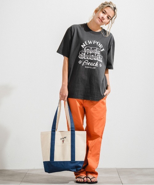 OFFSHORE(オフショア)の「OS HANDWRITING TEE/手書きグラフィック ティーシャツ(Tシャツ/カットソー・メンズ・ホワイト/チャコールグレー・XL/L/M/S)」の5枚目の写真