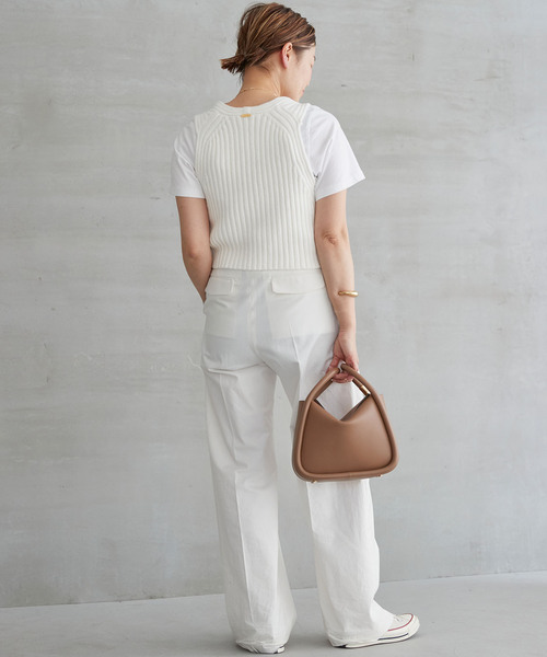 Deuxieme Classe（ドゥーズィエムクラス）の「Lily sof リブ ベスト（ベスト・レディース・ホワイト・FREE）」の6枚目の写真