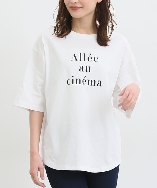 Honeys(ハニーズ)の「ロゴプリントTシャツ(Tシャツ/カットソー・レディース・オートミール/ブルー/ネイビー/ブラック/ホワイト・L/LL/S/M)」の21枚目の写真