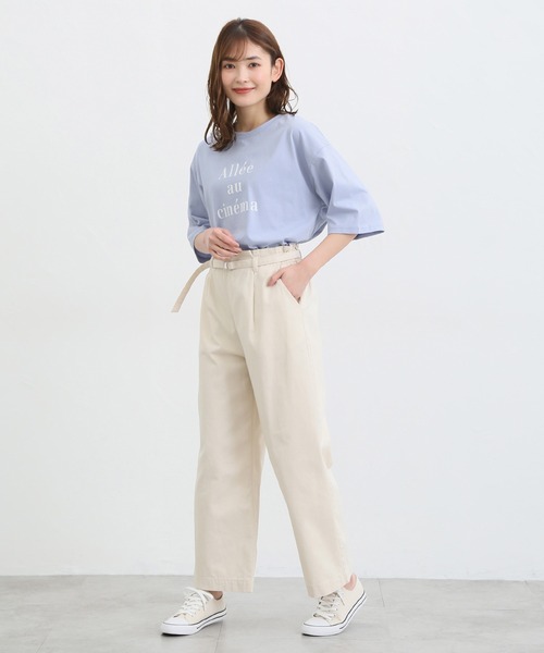 Honeys(ハニーズ)の「ロゴプリントTシャツ(Tシャツ/カットソー・レディース・オートミール/ブルー/ネイビー/ブラック/ホワイト・L/LL/S/M)」の18枚目の写真