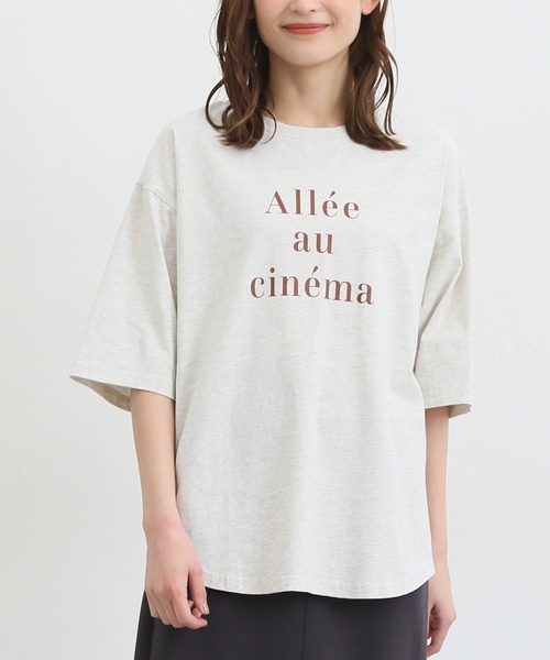 Honeys(ハニーズ)の「ロゴプリントTシャツ(Tシャツ/カットソー・レディース・オートミール/ブルー/ネイビー/ブラック/ホワイト・L/LL/S/M)」の14枚目の写真