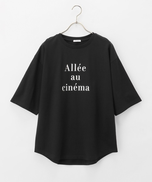 Honeys(ハニーズ)の「ロゴプリントTシャツ(Tシャツ/カットソー・レディース・オートミール/ブルー/ネイビー/ブラック/ホワイト・L/LL/S/M)」の12枚目の写真