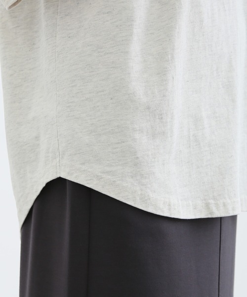 Honeys(ハニーズ)の「ロゴプリントTシャツ(Tシャツ/カットソー・レディース・オートミール/ブルー/ネイビー/ブラック/ホワイト・L/LL/S/M)」の9枚目の写真