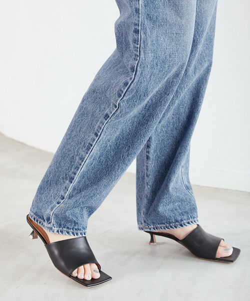 VERMEIL par iena（ヴェルメイユパーイエナ）の「【NEEDBY/二―ドバイ】HERITAGE 80's tony（デニムパンツ・レディース・ネイビー/チャコールグレー・28/27/26）」の11枚目の写真