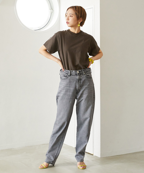 VERMEIL par iena（ヴェルメイユパーイエナ）の「【NEEDBY/二―ドバイ】HERITAGE 80's tony（デニムパンツ・レディース・ネイビー/チャコールグレー・28/27/26）」の12枚目の写真