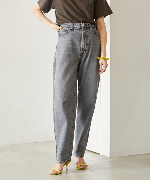 VERMEIL par iena（ヴェルメイユパーイエナ）の「【NEEDBY/二―ドバイ】HERITAGE 80's tony（デニムパンツ・レディース・ネイビー/チャコールグレー・28/27/26）」の14枚目の写真