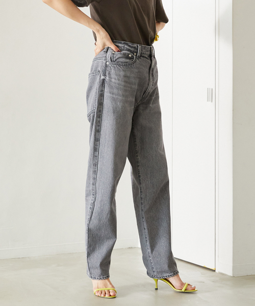 VERMEIL par iena（ヴェルメイユパーイエナ）の「【NEEDBY/二―ドバイ】HERITAGE 80's tony（デニムパンツ・レディース・ネイビー/チャコールグレー・28/27/26）」の15枚目の写真