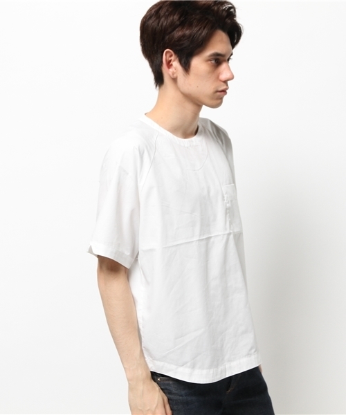 RAGEBLUE(レイジブルー)の「プルオーバーZIPシャツ半袖/564682(シャツ/ブラウス・メンズ・ライトブルー/ホワイト/グレー/ネイビー/オフホワイト・MEDIUM/LARGE)」の12枚目の写真