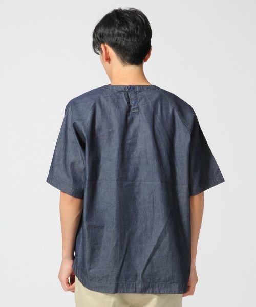 RAGEBLUE(レイジブルー)の「プルオーバーZIPシャツ半袖/564682(シャツ/ブラウス・メンズ・ライトブルー/ホワイト/グレー/ネイビー/オフホワイト・MEDIUM/LARGE)」の16枚目の写真