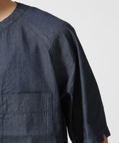 RAGEBLUE(レイジブルー)の「プルオーバーZIPシャツ半袖/564682(シャツ/ブラウス・メンズ・ライトブルー/ホワイト/グレー/ネイビー/オフホワイト・MEDIUM/LARGE)」の22枚目の写真