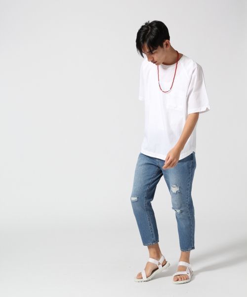 RAGEBLUE(レイジブルー)の「プルオーバーZIPシャツ半袖/564682(シャツ/ブラウス・メンズ・ライトブルー/ホワイト/グレー/ネイビー/オフホワイト・MEDIUM/LARGE)」の17枚目の写真