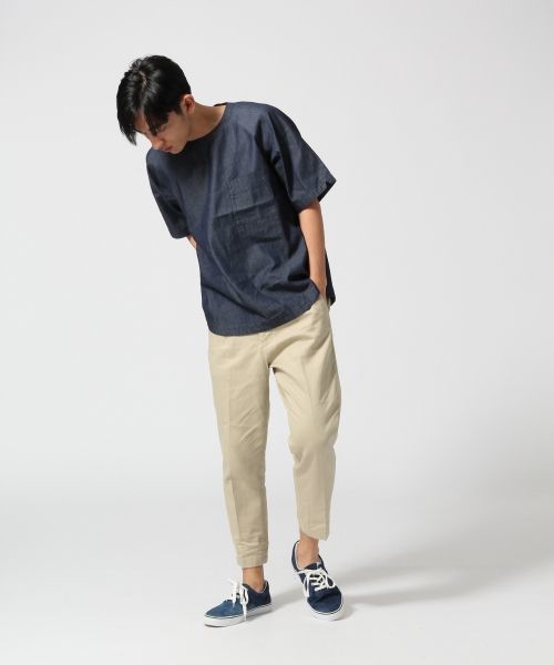 RAGEBLUE(レイジブルー)の「プルオーバーZIPシャツ半袖/564682(シャツ/ブラウス・メンズ・ライトブルー/ホワイト/グレー/ネイビー/オフホワイト・MEDIUM/LARGE)」の20枚目の写真