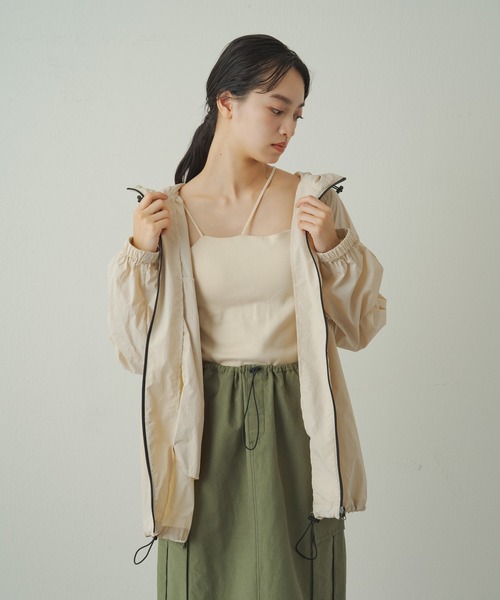earthy(アーシー)の「【抗菌防臭】オーガニックコットンカップ付き3ストラップキャミソール(キャミソール・レディース・ホワイト/グレー/オフホワイト/ブラック/キャメル・S/M/L)」の9枚目の写真