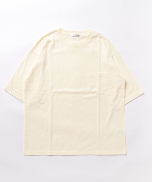 STYLEBLOCK(スタイルブロック)の「冷感加工天竺ポケット付BIGTシャツ(Tシャツ/カットソー・メンズ・ブラック/イエロー/チャコール/グリーン/グレー系その他/オレンジ/ブルー系その他/ホワイト・M/L/LL)」の10枚目の写真