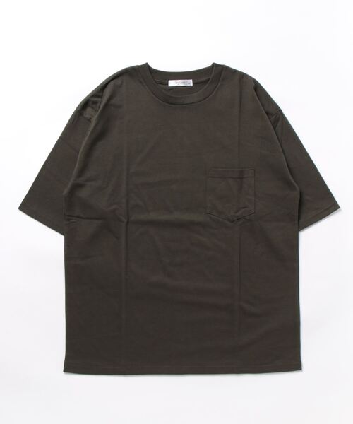 STYLEBLOCK(スタイルブロック)の「冷感加工天竺ポケット付BIGTシャツ(Tシャツ/カットソー・メンズ・ブラック/イエロー/チャコール/グリーン/グレー系その他/オレンジ/ブルー系その他/ホワイト・M/L/LL)」の14枚目の写真