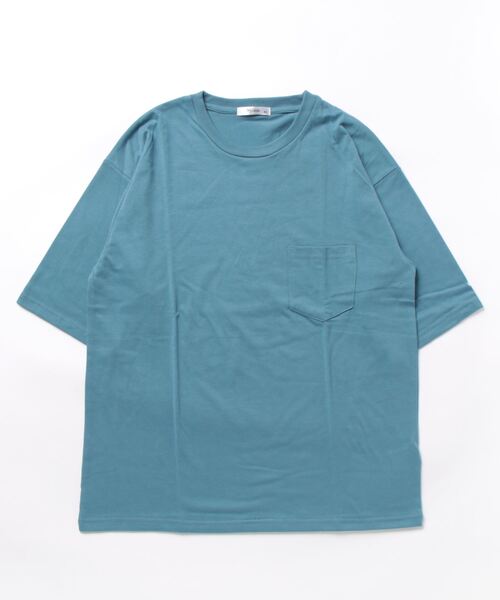 STYLEBLOCK(スタイルブロック)の「冷感加工天竺ポケット付BIGTシャツ(Tシャツ/カットソー・メンズ・ブラック/イエロー/チャコール/グリーン/グレー系その他/オレンジ/ブルー系その他/ホワイト・M/L/LL)」の15枚目の写真