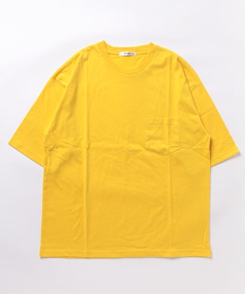 STYLEBLOCK(スタイルブロック)の「冷感加工天竺ポケット付BIGTシャツ(Tシャツ/カットソー・メンズ・ブラック/イエロー/チャコール/グリーン/グレー系その他/オレンジ/ブルー系その他/ホワイト・M/L/LL)」の16枚目の写真