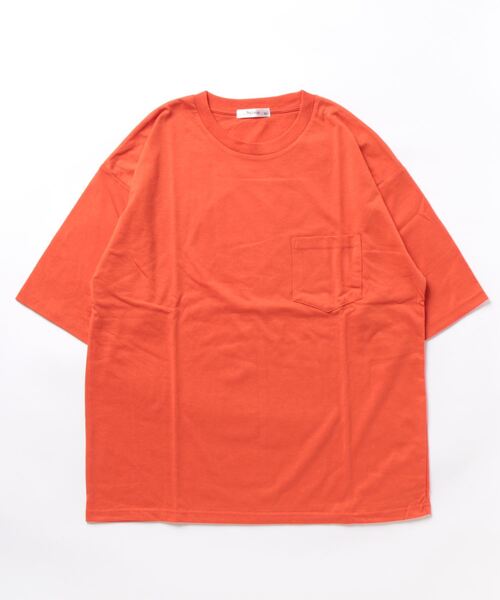 STYLEBLOCK(スタイルブロック)の「冷感加工天竺ポケット付BIGTシャツ(Tシャツ/カットソー・メンズ・ブラック/イエロー/チャコール/グリーン/グレー系その他/オレンジ/ブルー系その他/ホワイト・M/L/LL)」の17枚目の写真
