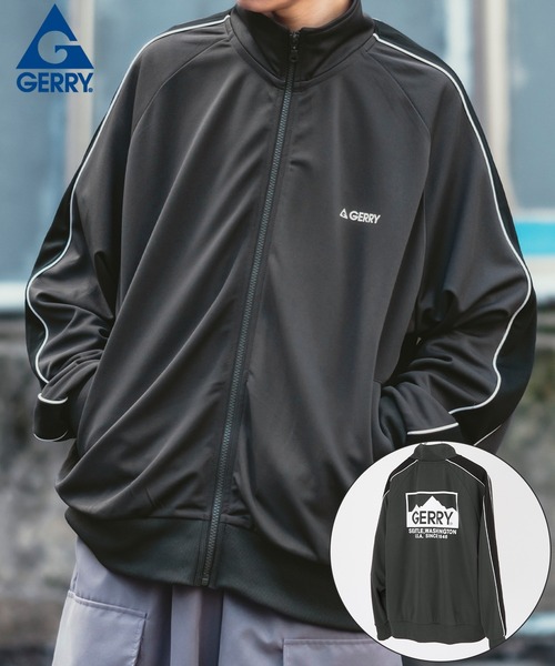 GERRY(ジェリー)の「【GERRY】トラックジャケット 31-9112G-ZJ(ジャージ・メンズ・ブラック/チャコール・MEDIUM/LARGE/X-LARGE)」の2枚目の写真