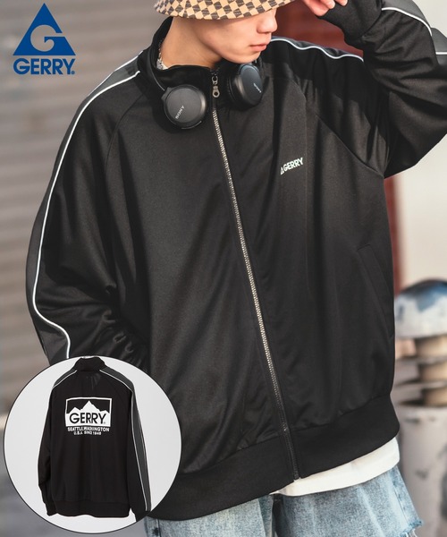 GERRY(ジェリー)の「【GERRY】トラックジャケット 31-9112G-ZJ(ジャージ・メンズ・ブラック/チャコール・MEDIUM/LARGE/X-LARGE)」の1枚目の写真