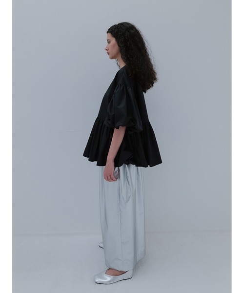 SORIN（ソリン ）の「タフタ バルーンスリーブジャケット（ノーカラー