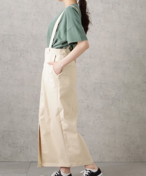 Dickies（ディッキーズ）の「Dickies ディッキーズ サスペンダー付きタイトスカート（スカート・レディース・ライトブラウン/ブラック/ネイビー/アイボリー・L/M）」の18枚目の写真