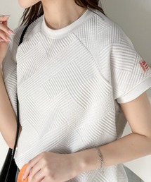 Java | 《JaVa ジャバコラボ》大人の上級見え。斜めストライプ柄ラグランTee(Tシャツ/カットソー)