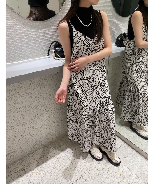 SpRay（スプレイ）の「ヒョウ柄キャミワンピース（ワンピース）」 - WEAR