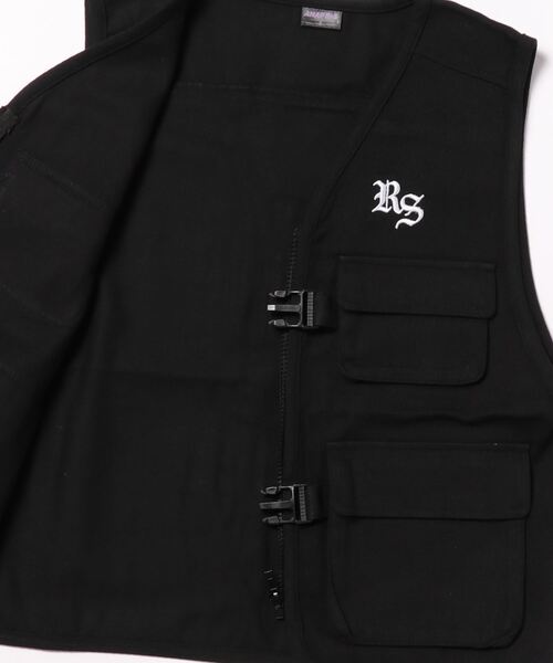 ANAP GｉRL（アナップガール）の「R+Sユーティーリティベスト（ベスト・キッズ・ブラック/ホワイト・M/S）」の3枚目の写真