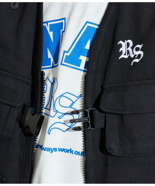 ANAP GｉRL（アナップガール）の「R+Sユーティーリティベスト（ベスト・キッズ・ブラック/ホワイト・M/S）」の15枚目の写真