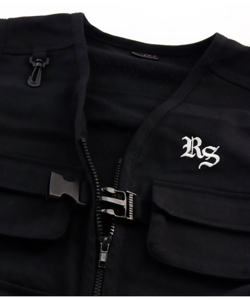 ANAP GｉRL（アナップガール）の「R+Sユーティーリティベスト（ベスト・キッズ・ブラック/ホワイト・M/S）」の7枚目の写真