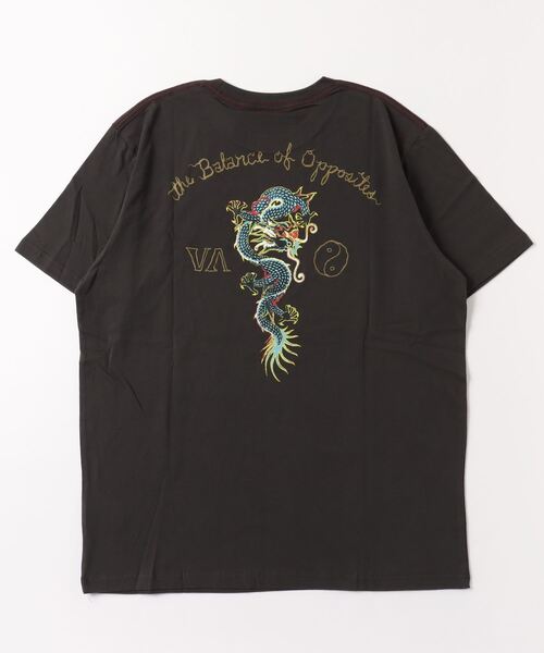 RVCA（ルーカ）の「RVCA/ルーカ ドラゴン オーバーサイズ バックプリントTシャツ/半袖Tシャツ BD041-280（Tシャツ/カットソー・メンズ・ブラック/ホワイト・M/XL/L/S）」の8枚目の写真