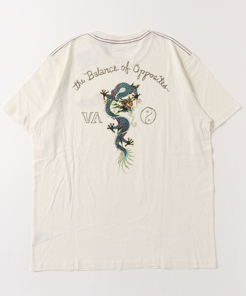 RVCA（ルーカ）の「RVCA/ルーカ ドラゴン オーバーサイズ バックプリントTシャツ/半袖Tシャツ BD041-280（Tシャツ/カットソー・メンズ・ブラック/ホワイト・M/XL/L/S）」の10枚目の写真