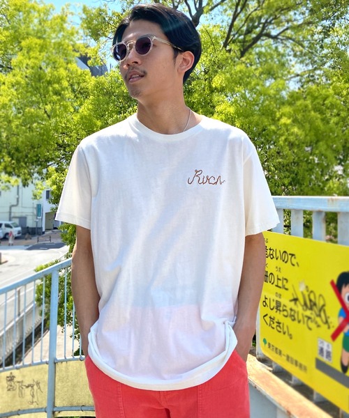 RVCA（ルーカ）の「RVCA/ルーカ ドラゴン オーバーサイズ バックプリントTシャツ/半袖Tシャツ BD041-280（Tシャツ/カットソー・メンズ・ブラック/ホワイト・M/XL/L/S）」の5枚目の写真