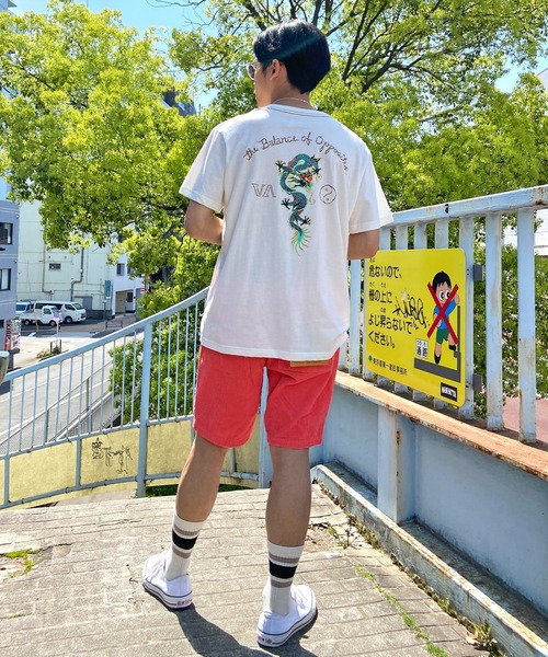 RVCA（ルーカ）の「RVCA/ルーカ ドラゴン オーバーサイズ バックプリントTシャツ/半袖Tシャツ BD041-280（Tシャツ/カットソー・メンズ・ブラック/ホワイト・M/XL/L/S）」の7枚目の写真