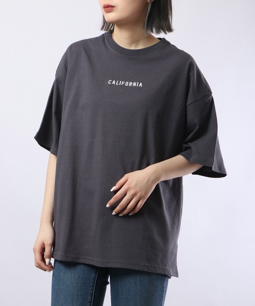 spiritoso（スピリトーゾ）の「spiritoso カルフォルニア バックプリントTシャツ  半袖（Tシャツ/カットソー・レディース・サックスブルー/スミクロ/ラベンダー/ホワイト・F）」の14枚目の写真