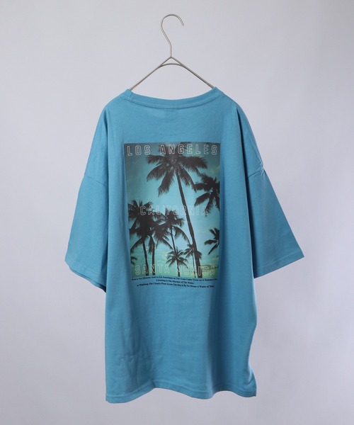 spiritoso（スピリトーゾ）の「spiritoso カルフォルニア バックプリントTシャツ  半袖（Tシャツ/カットソー・レディース・サックスブルー/スミクロ/ラベンダー/ホワイト・F）」の20枚目の写真